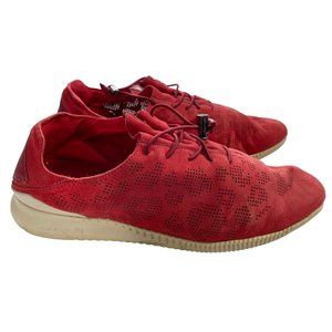 Cole Haan Women's StudioGrand Red Perforated Leather P&G Sneakers Sz 7B (W06812)